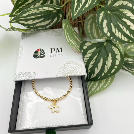 Dog Mom gold filled bracelet puppy love pet Mom gift your bright star dog charm heart dog star gold charm set dog charm Mother Day gift