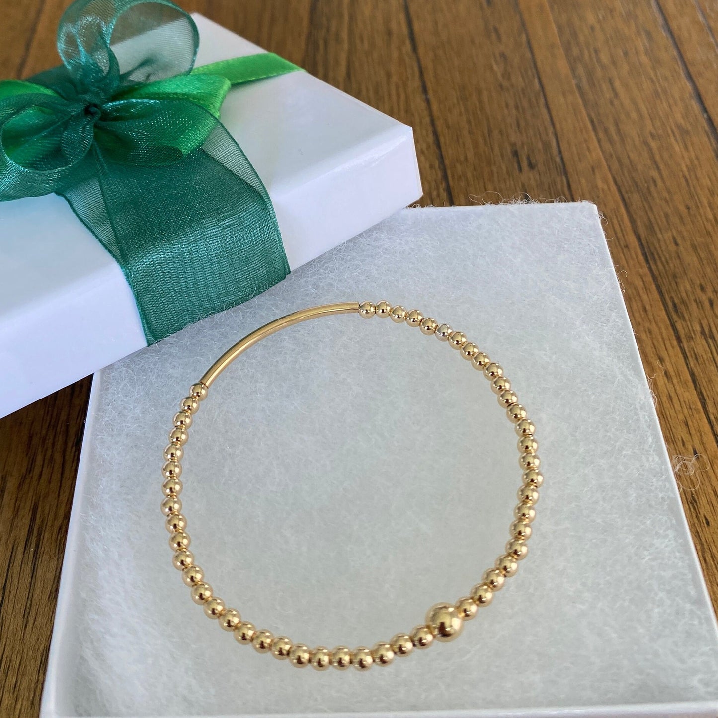 Gold filled Pearl beaded bracelet women personalized jewelry gift wedding handmade accessory set