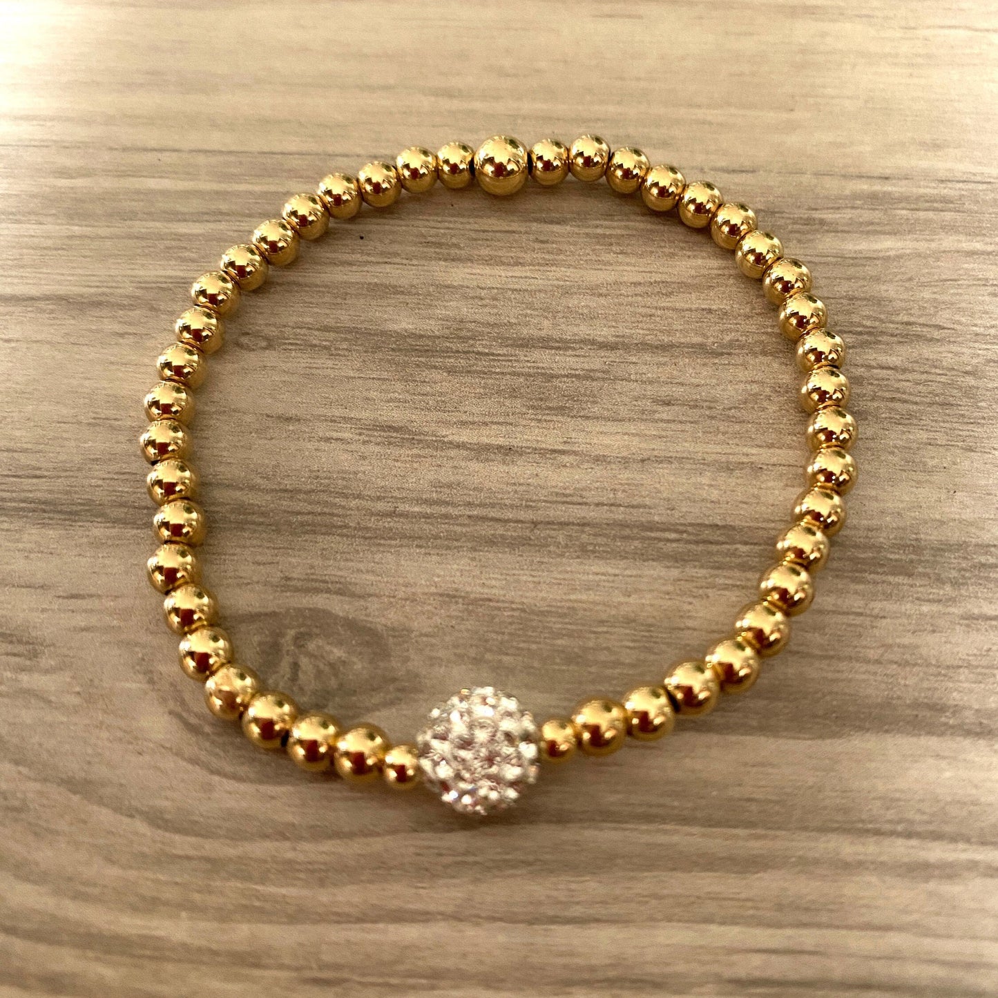 Gold filled rhinestone bracelet stretchy beaded women Jewelry different crystal colors to choose gift