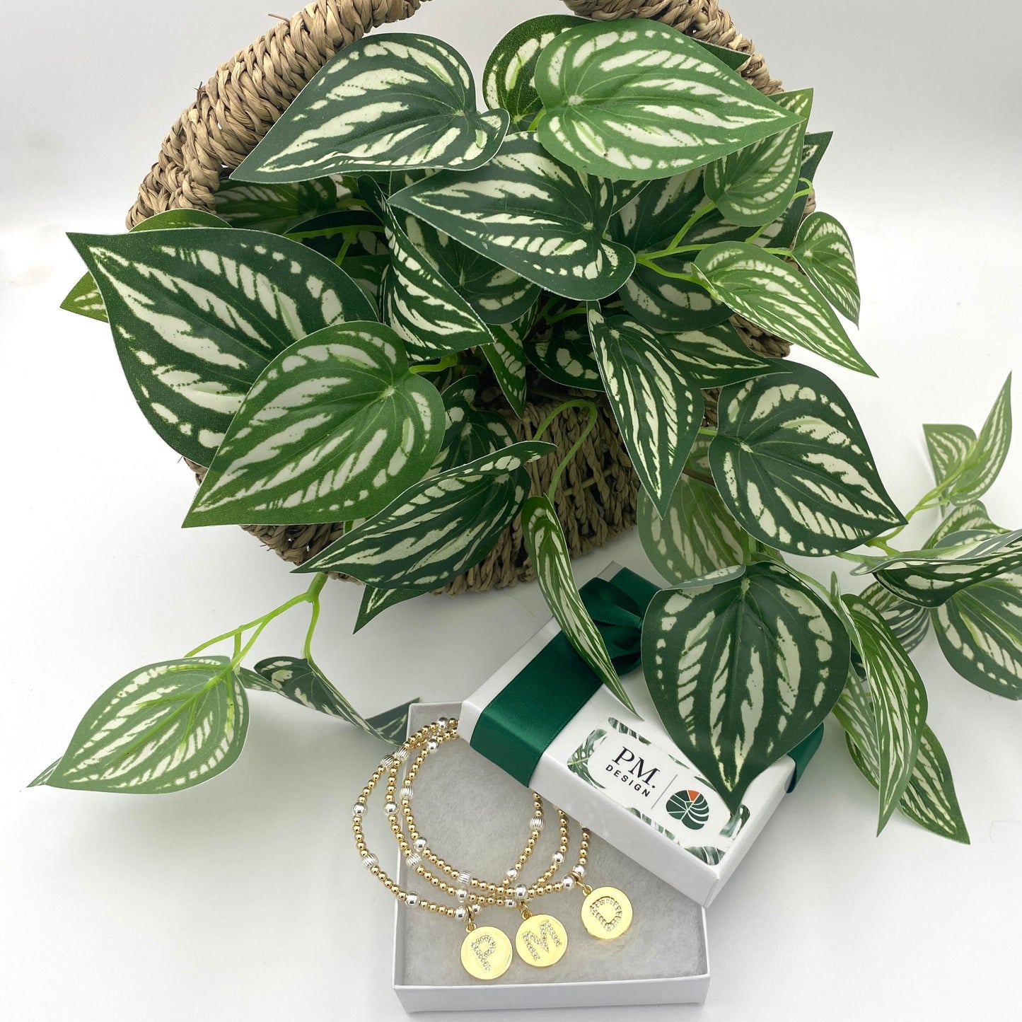 Personalized gold bracelet with initial charm meaningful gift for her