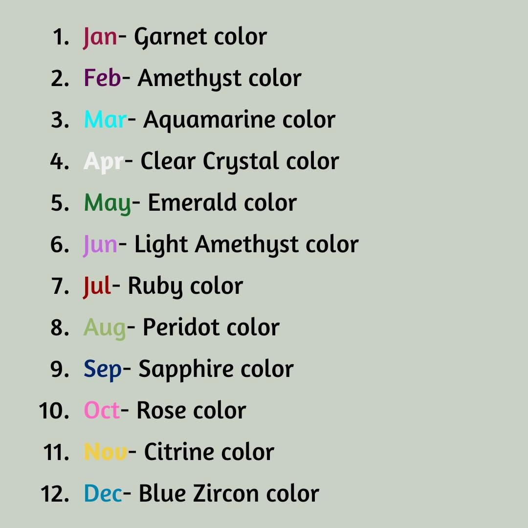 Personalized birthstone bracelet family gift with kids or grandkids colors