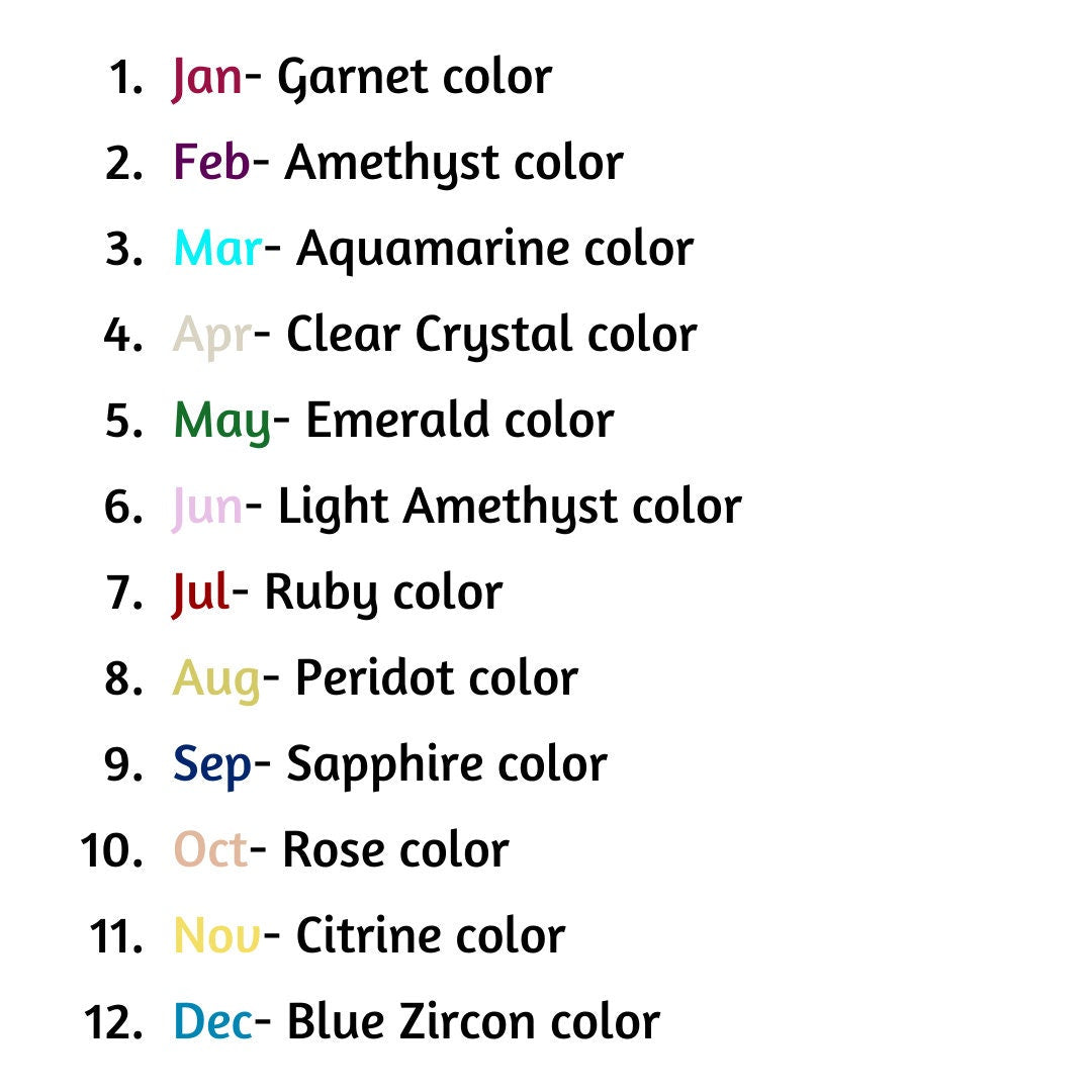 Gold birthstone earrings personalized jewelry gift for mom or her