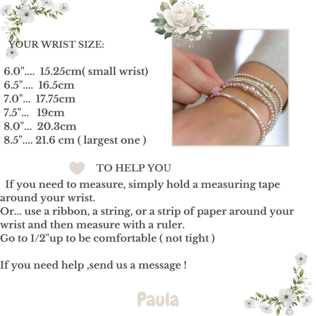 Sterling silver stretchy bracelet set women stacking jewelry friend birthday gift