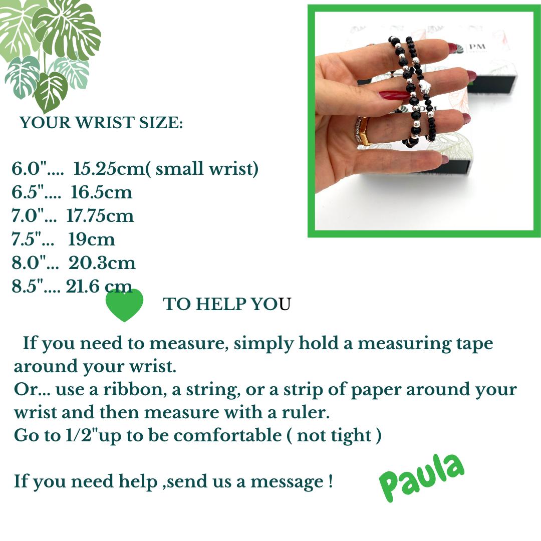 Black Crystal Silver Jewelry Set Necklace Bracelet and Earrings Gift for Her