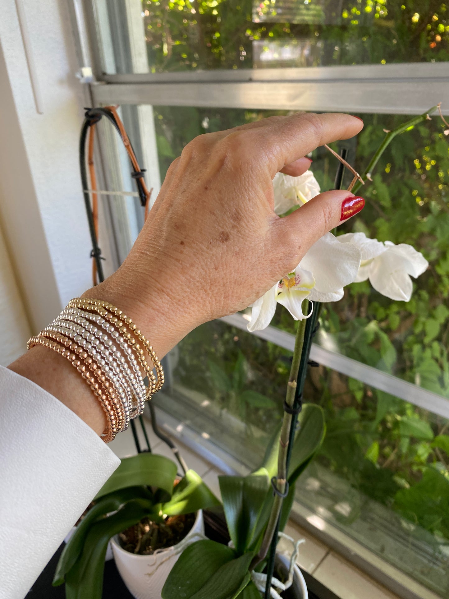 Classic Beaded Bracelet- Sterling Silver • Gold Filled • Rose Gold Filled
