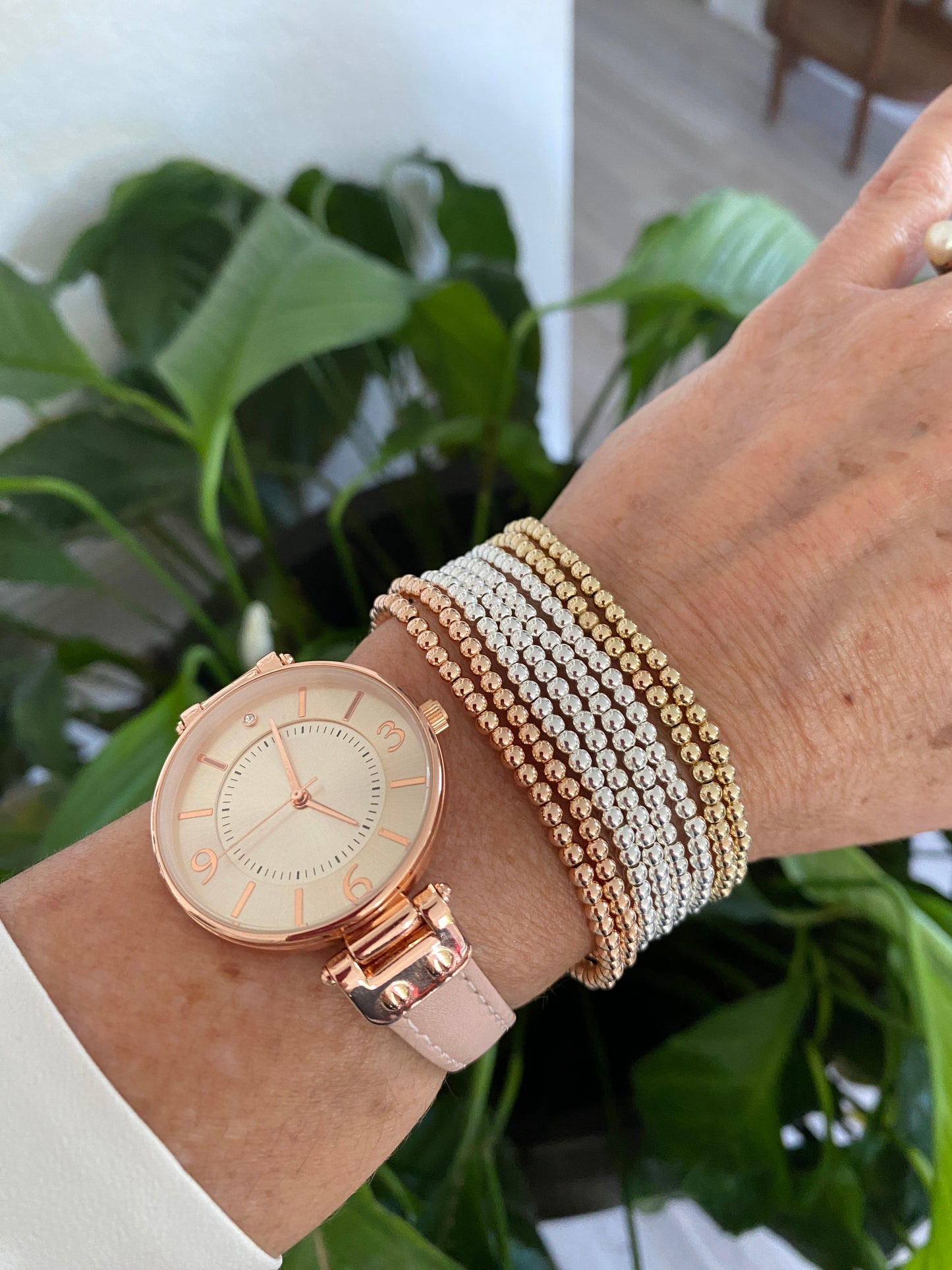Classic Beaded Bracelet- Sterling Silver • Gold Filled • Rose Gold Filled