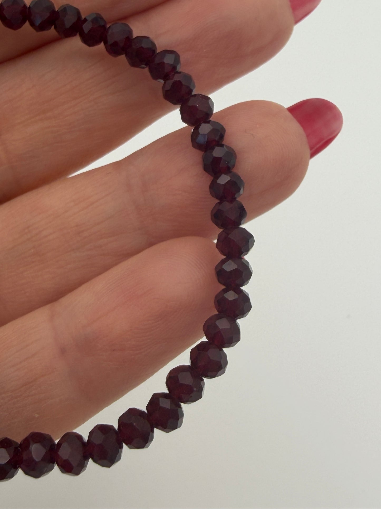 Crystal beaded bracelet -custom color options
