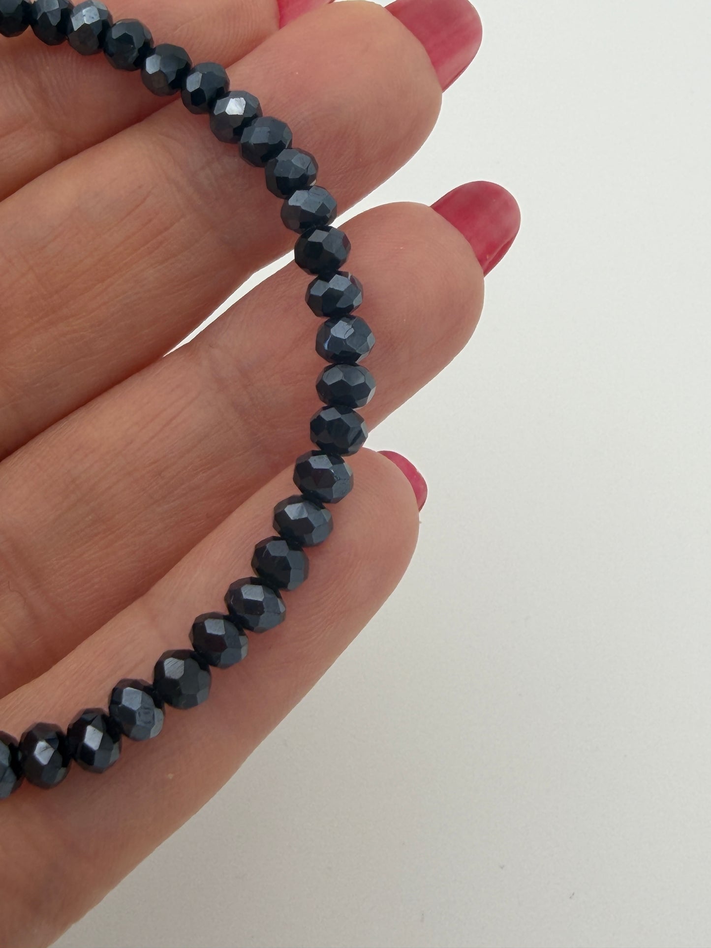 Crystal beaded bracelet -custom color options