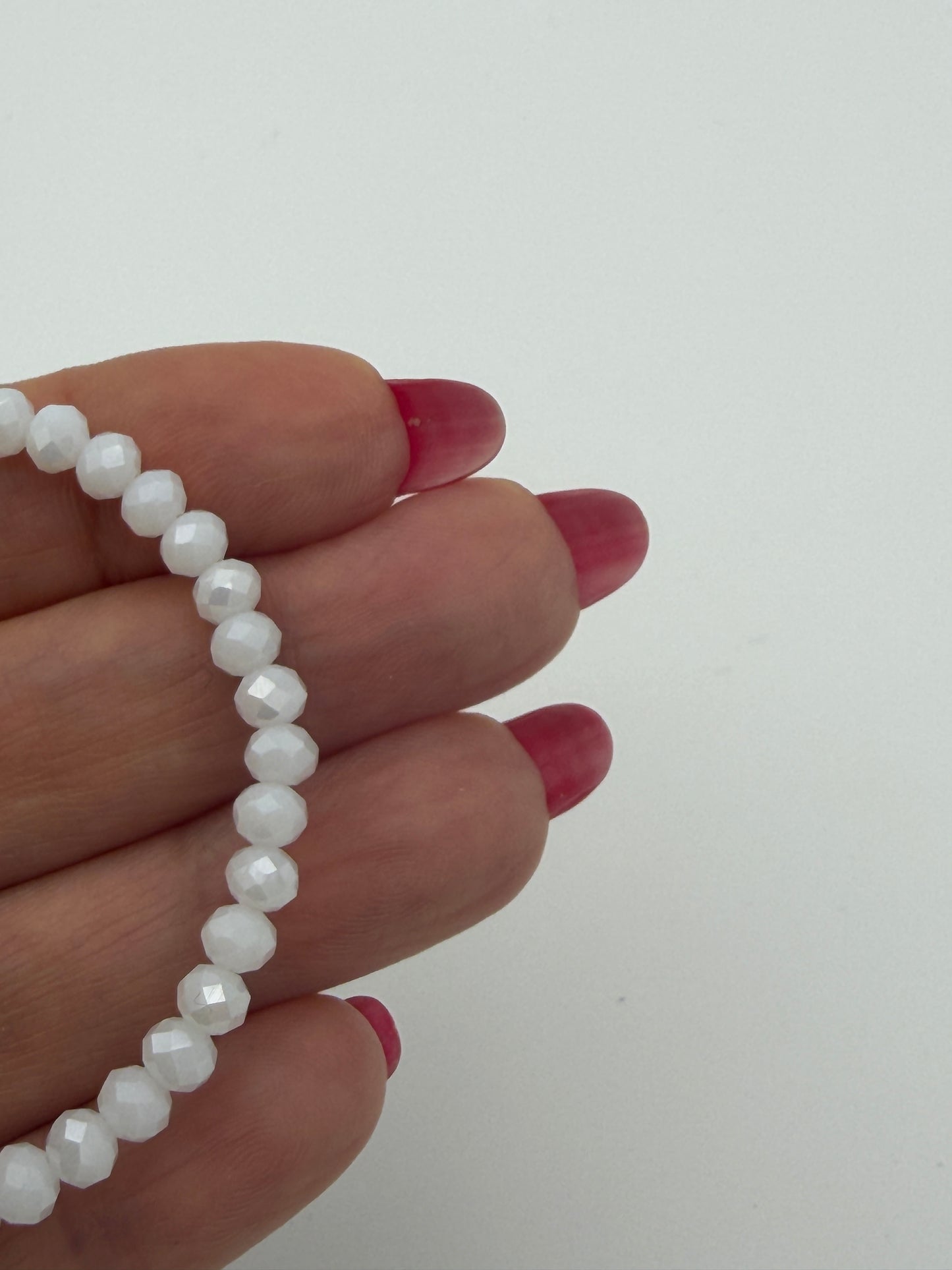Crystal beaded bracelet -custom color options
