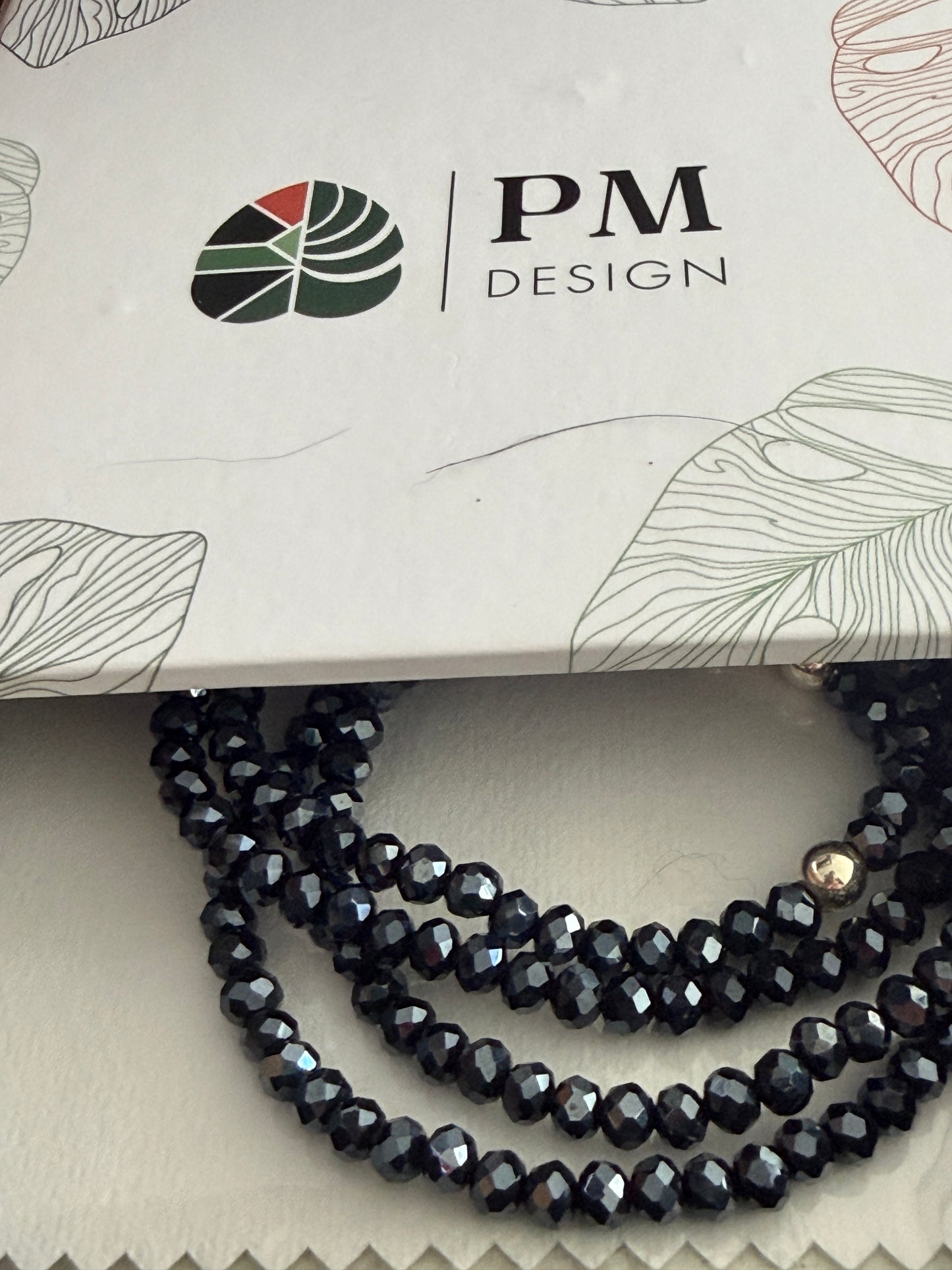 Crystal beaded bracelet -custom color options