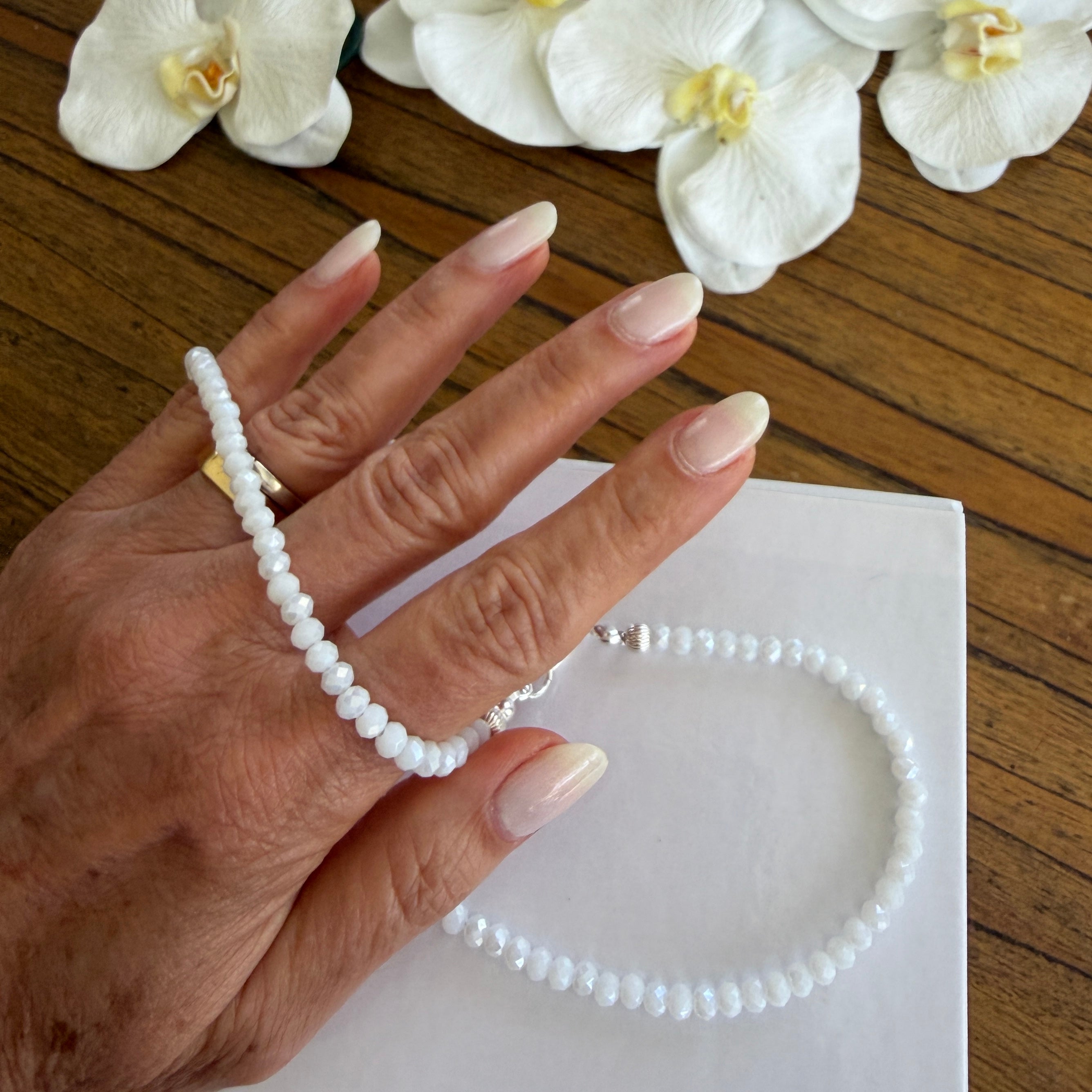 Crystal Beaded Choker Necklace for Women | Multiple Colors