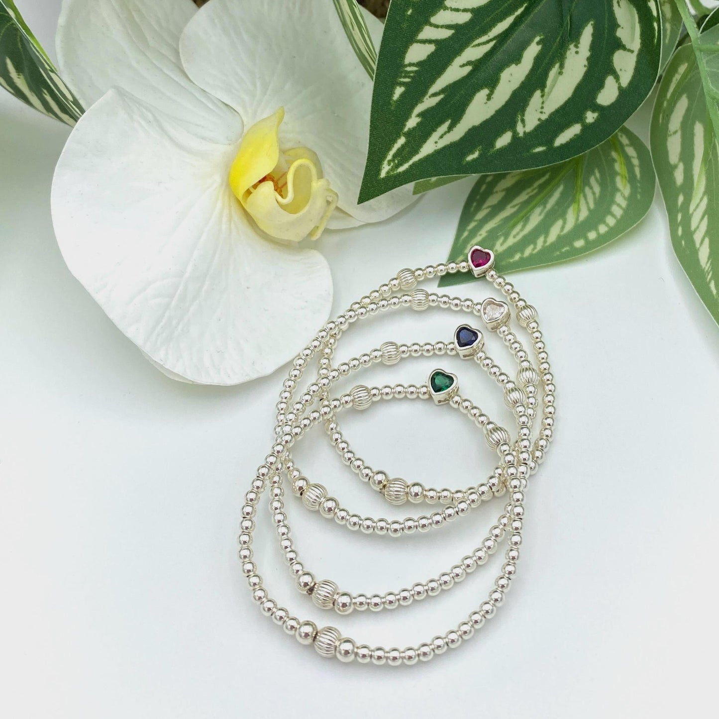 Sterling silver crystal heart color women meaning bracelet wedding love gift bridesmaid accessory jewelry Mom lovely crystal elegant gift