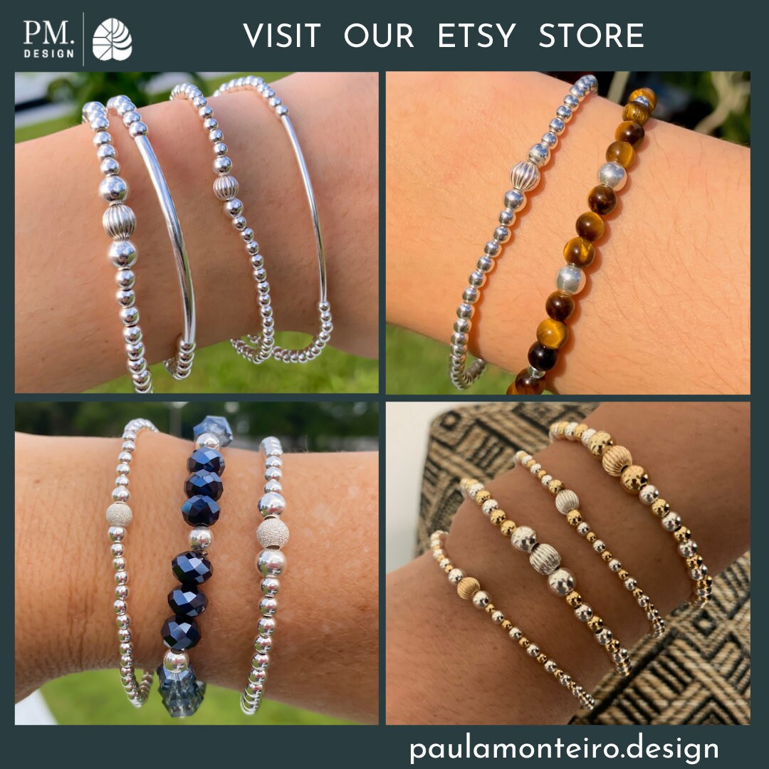 Gold Filled Tiger Eye Bracelet with Elephant Charm Gift for Her