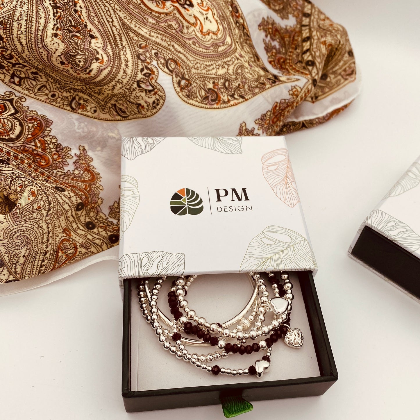 Sterling silver wine crystal bracelet for women heart charm stretchy personalized jewelry gift