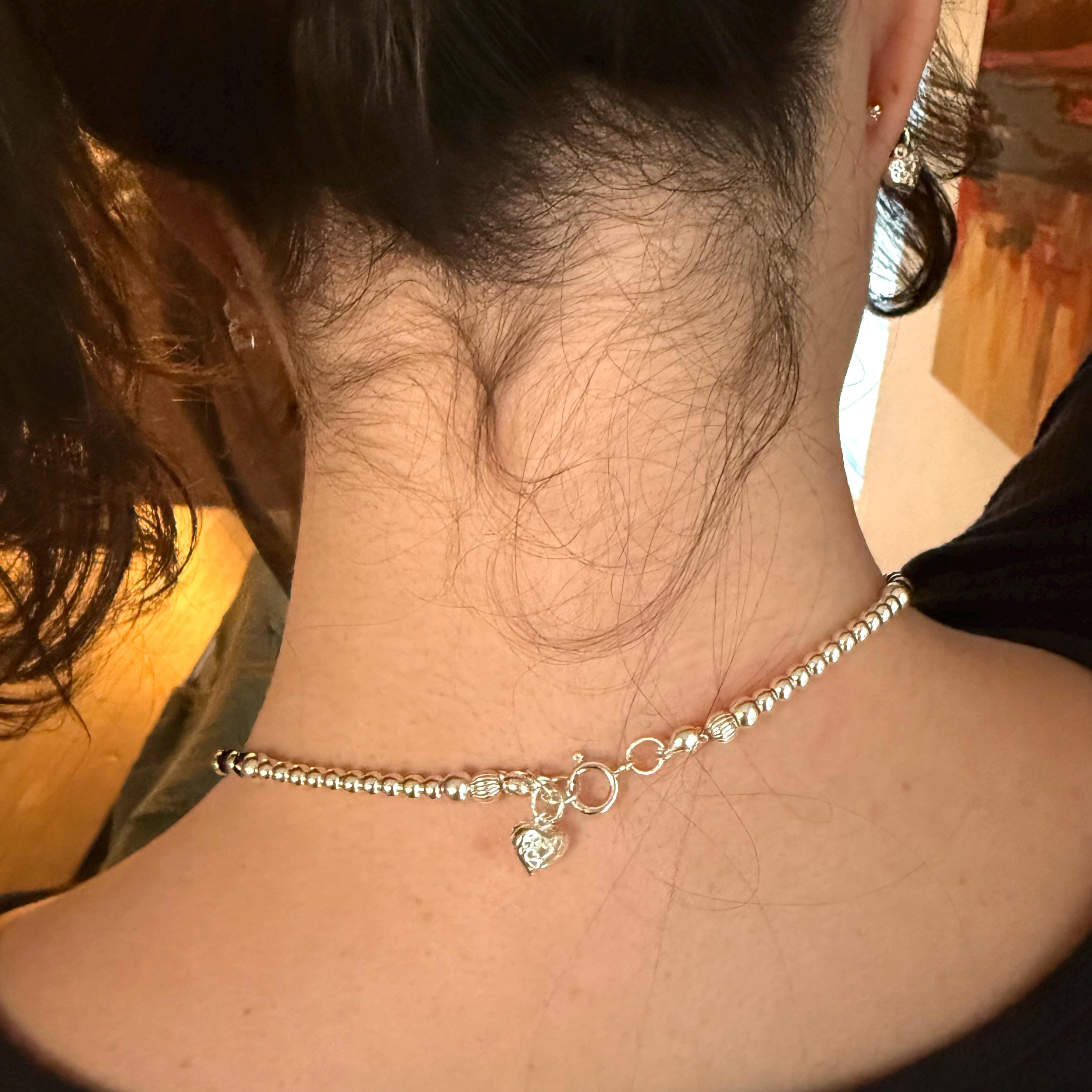 Black Crystal and Sterling Silver Jewelry Set