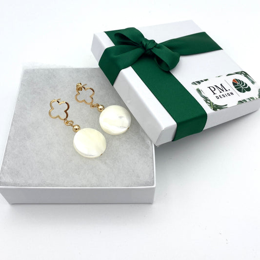 Dangling Gold  Pearls Earrings Wedding Jewelry Anniversary Gift Gold Earrings Bridesmaid Jewelry Valentine Earrings Gift for her